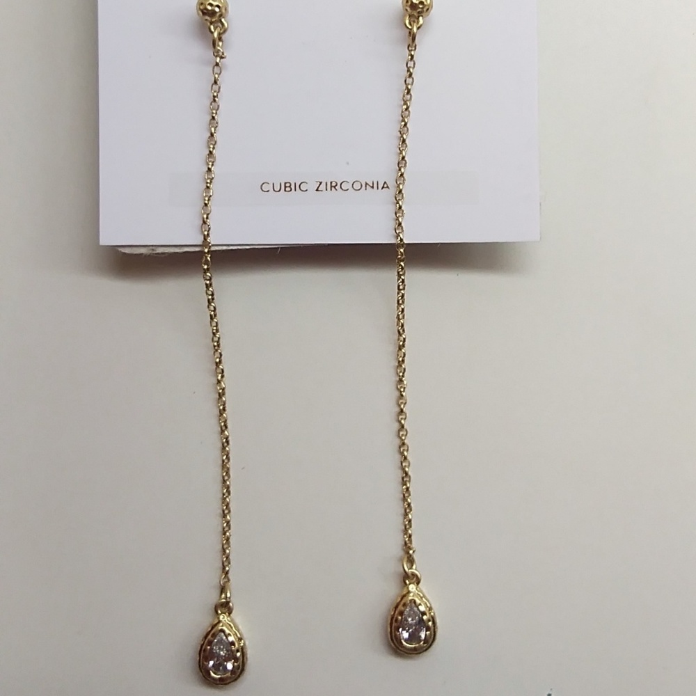Kate Spade New Cubic Zirconia Teardrop Earrings